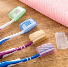 Capa para escova de dentes portátil com 5 cores aleatórias, protetor para viagem, caminhadas, camping, escova de dentes, cabeça de armazenamento 2024 - compre barato