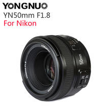 Yongnuo yn50mm f1.8 grande abertura lente de foco automático para nikon d5300 d5200 d5100 d3200 d800 d700 d300 dslr acessório da câmera 2024 - compre barato