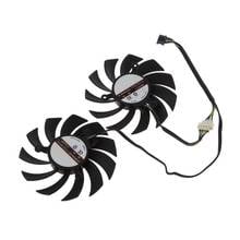 Cooler 4pin de 75mm para placa de vídeo, cooler para msi radeon sapphire 6930 7850 gtx 550 750 770 ti 7870 e resfriamento c26 2024 - compre barato