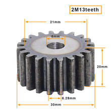 2m13 dentes engrenagem processo buraco baixo aço carbono material spur engrenagem sem etapa 2024 - compre barato