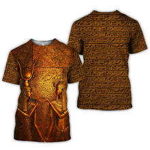 PLstar CosmosHorus Ancient Horus Egyptian God Eye of Egypt Pharaoh Anubis face 3dPrint T-shirt Men/Women Unisex Streetwear S-9 2024 - buy cheap