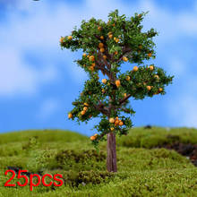 Пластиковые модели деревьев манго оранжевый розовый желтый 25 шт Моделирование фруктового дерева 2024 - купить недорого