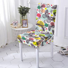 Butterfly Printed Stretch Chair Cover Elastic Seat Chair Covers Office Chair Slipcovers Restaurant Banquet Hotel Home Decoration 2024 - buy cheap