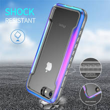 Shockproof Metal Armor Phone Case For iPhone 8 Case Transparent Aluminum SE 2020 Cover Coque For iPhone SE 2020 6 6S 7 8 Funda 2024 - buy cheap