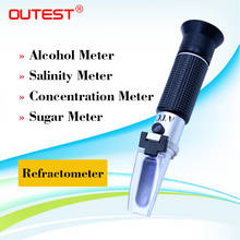 Alcohol Refractometer 0 80 Concentration Meter For Liquor Alcohol Content Tester 0-80% V/V ATC Refractometer 2024 - buy cheap