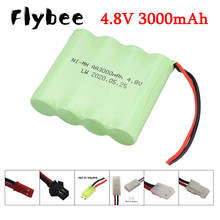 4.8V 3000mAh For Rc toys Cars Tanks Truck Robots Boats Guns AA Ni-MH 4.8v Rechargeable battery pack SM/JST/EL-2P/Tamiya Plug 2024 - buy cheap