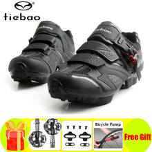 Велосипедная обувь Tiebao, сникерсы с педали SPD, велосипедные кроссовки для горных велосипедов, для женщин и мужчин 2024 - купить недорого