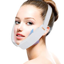 Chin V-Line Up Lift Belt Machine Red Blue LED Photon Therapy Face Slimming Vibration Massager Facial Lifting Device V Face care 2024 - buy cheap