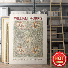 William Morris Exhibition Museum Poster, William Honeysuckle Pattern Art Prints, Vintage Art Flower Decor Wall Picture, Wall Art 2024 - buy cheap