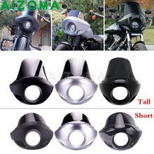 Motorcycle Headlight Headlamp Fairing Front Windscreen Cowl Mask 5.75 For Harley Dyna Sportster XL 883 Road Street Glide Fat Bob 2024 - buy cheap