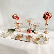 Cake Stand Set Round Metal Cake Stands Dessert Display Cupcake Stands, Gold 2024 - buy cheap
