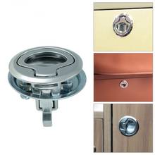 1.5" Stainless Steel Flush Mount Hatch Flush Pull Latch Marine Lock With Key Lift Slam Latch Hardware 2024 - buy cheap