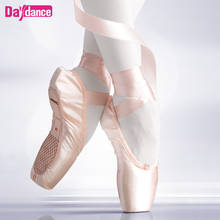 Professional Ballet Pointe Shoes Girls Women Ladies Satin Ballet Shoes With Ribbons 2024 - buy cheap