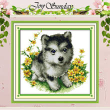 Husky Patterns Counted Cross Stitch 11CT 14CT Cross Stitch Set Wholesale Animals Chinese Cross-stitch Kits Embroidery Needlework 2024 - buy cheap