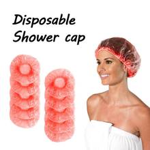 10Pcs Disposable Elastic Plastic Shower Caps Bath Hair Cap For Home Hotel Hair Salon And Spa 2024 - buy cheap