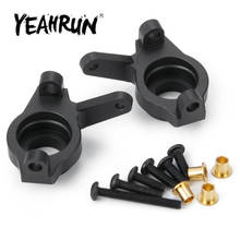 YEAHRUN 1 Pair Metal Aluminum Alloy Front Steering Knuckles for Axial SCX10 II AX90046 1/10 RC Crawler Car Front Axle 2024 - buy cheap