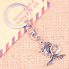 New Fashion Keychain 27*27 mm mermaid Pendants DIY Men Jewelry Car Key Chain Ring Holder Souvenir For Gift 2024 - buy cheap