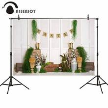 Allenjoy primavera de páscoa fotogrphy pano de fundo plantas coelho porta fundo bonito criança photophone para estúdio foto 2024 - compre barato