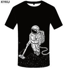 Kyku camiseta alienígena masculina, camisa preta estampada com desenhos de anime harajuku, camisetas engraçadas, camisetas góticas, roupas masculinas estampadas 2024 - compre barato