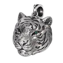 100% true 925 solid silver personality domineering men's pendant fashion jewelry Thai silver hollow tiger head pendant 2024 - buy cheap