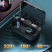 Auriculares TWS con Bluetooth 5,1, cascos inalámbricos con cargador de 3500mAh, 9D, estéreo, deportivos, resistentes al agua, con micrófono 2024 - compra barato