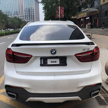 Alta qualidade De Fibra De Carbono 2015 2016 2017 2018 para BMW X6 X6 spoiler de Fibra De Carbono spoiler traseiro trunk spoiler asa cauda 2024 - compre barato