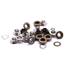 Metal Circular plating plane Eyelets 50sets/pack Metal for Leather Brass 4/5/6mm Internal Diameter  2024 - buy cheap