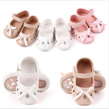 New Baby Girls First Walkers Soft Bottom Non-slip Toddler Fashion Shoes Rubber Sole Newborn Girls Princess Shoes 2024 - buy cheap