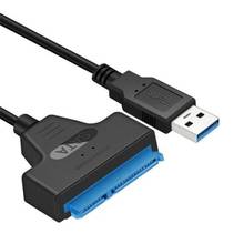 Cabo conversor usb 2.0 para sata, adaptador sata 22pin para 2.5 polegadas ssd hdd disco rígido 2024 - compre barato