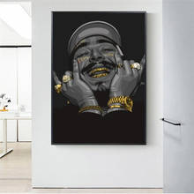Hip hop música cantor pintura em tela hip hop música cantor cartazes e cópias da arte parede imagem para sala de estar decoração casa cuadros 2024 - compre barato