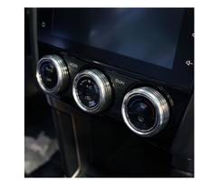 Guarnição decorativa de alumínio interior automotivo do botão do condicionamento de ar do carro para subaru forester 2013-2018 2024 - compre barato