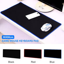 NOVO Grande Gaming Mouse Pad Gamer Cor Sólida Borda Bloqueio Esteira Do Rato Do Teclado Gaming Grande Mesa Mousepad para CS IR LOL Jogo Dota 2024 - compre barato