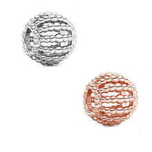 2020 Valentine Day 925 Sterling Silver Beads for Charms Bracelets Beaded Openwork Charm Beads for Jewelry Making new rose golden 2024 - buy cheap