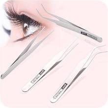 1 Pcs Stainless Tweezers Straight Eyelash Extension Eyebrow Trimming Makeup Tools Accessories Eyebrow Nail Tweezers Set 2024 - buy cheap