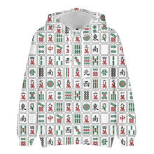 2021 Newest China Mahjong Hoodies Streetwear 3D Printed Men/women Fashion Hip hop Cartoon Winter Sweatshirt Clothes 2024 - buy cheap