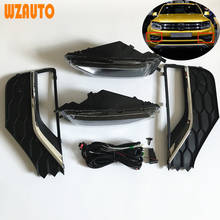 Kit de lâmpadas para farol de neblina frontal, para volkswagen amarok 2016, 2017, 2018 2024 - compre barato