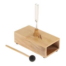 440HZ Tuning Fork with Wooden Resonant Box Musical Instrument Acoustic Study 2024 - buy cheap