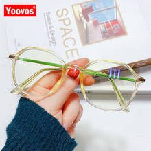 Yoovos-Montura de gafas Retro para mujer, lentes ópticas de marca de diseñador, antiluz azul 2024 - compra barato
