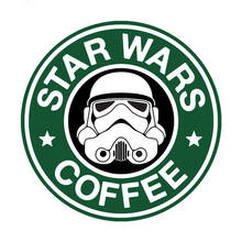 Pegatinas de Star Wars y café para coches, calcomanías impermeables de PVC para coche, decoración de ventanas, accesorios de productos para automóviles 2024 - compra barato