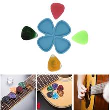 Juego de 4 unids/set de púas universales de guitarra Epoxy, plectros de silicona para manualidades, accesorios para guitarra, Casting 2024 - compra barato