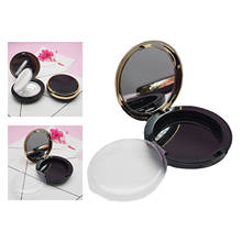 Plastic Empty Highlighter Case Holder Concealer Container with Mirror Black Empty Loose Powder Box Clear Makeup Face Cream Box 2024 - buy cheap