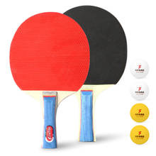 Ping Pong Paddles Table Tennis Rackets 2 Ping Pong Bats Set Long Handle Ping Pong Racket Table Tennis Training Accessories 2024 - buy cheap