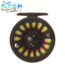 5/6 WT Fly Fishing Reel Set Wheel with Fly Fishing Line WF5F Backing Line Taper Leader Combo Set Peche Fly Reel Feeder Molinetes 2024 - buy cheap