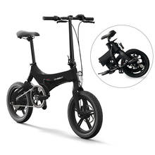 16-дюймовый складной электрический велосипед с электроприводом мопед Электрический велосипед электровелосипед 250 Вт мотор и двойные дисковые тормоза велосипед для велосипеда велосипедки женские электровелосипед 2024 - купить недорого