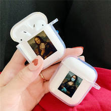 Mona Lisa Art Soft Silicone Case for Apple Airpods 2 1 Oil Painting Airpods Case Wireless Bluetooth Headset Earphone Cover Capa 2024 - buy cheap