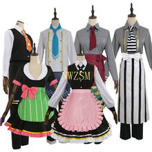 Anime Demon Slayer:Kimetsu no Yaiba Kamado Tanjirou Nezuko Agatsuma Zenitsu Hashibira Inosuke Giyuu cafe maid Cosplay Costume 2024 - buy cheap