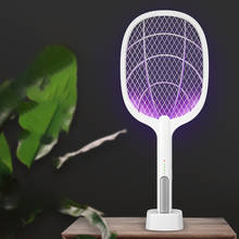 3000V электрическая ловушка для комаров насекомых ракетки Zapper UV светильник USB 1200 мА/ч, Перезаряжаемые комаров дома Fly мухобойка убийца ловушка 2024 - купить недорого
