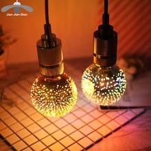 3D Led Bulb Edison E27 Colorful Bombillas Vintage Glass Light Christmas Home Decor Bar Party wedding, Led bulbs, bubble ball bulb, ac 96-265v, for living room, 250 - 499 lumens 2024 - buy cheap