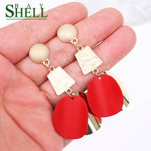 Shell Bay Drop Red Long Earrings Boho Jewelry Punk Small Earrings Gifts Women Fashion Earrings Wholesale Cute Girls 2020 Earring 2024 - buy cheap