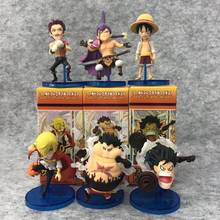Anime One Piece WCF Cake Island Luffy Sanji Charlotte Katakuri PVC Action Figure Collectible Model Kids Toys Doll Gift 6pcs/set 2024 - buy cheap